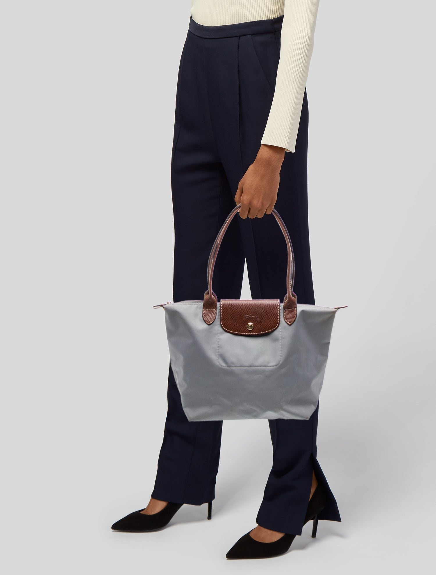 Longchamp Nylon Top Handle Bag