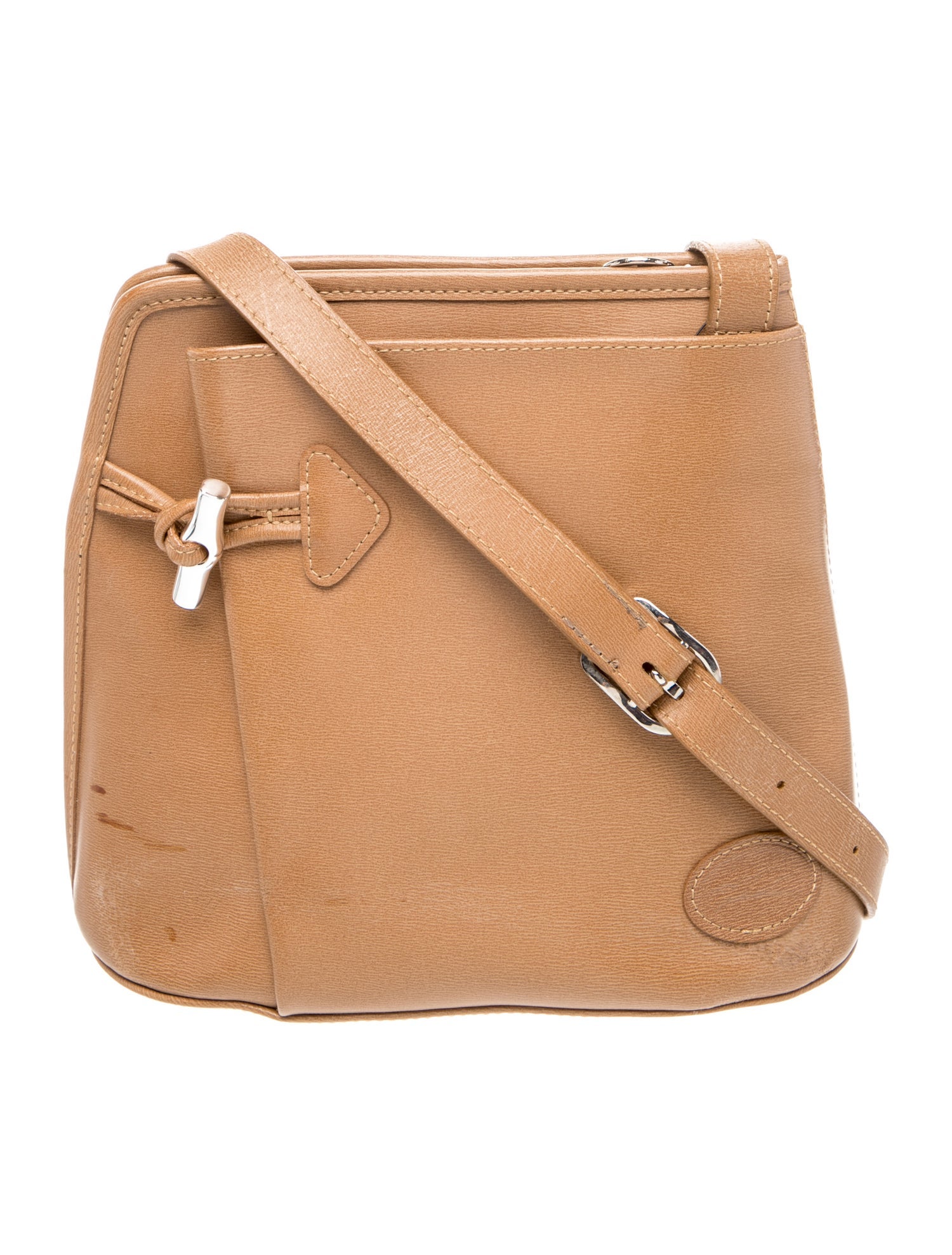 Longchamp Leather Messenger Bag