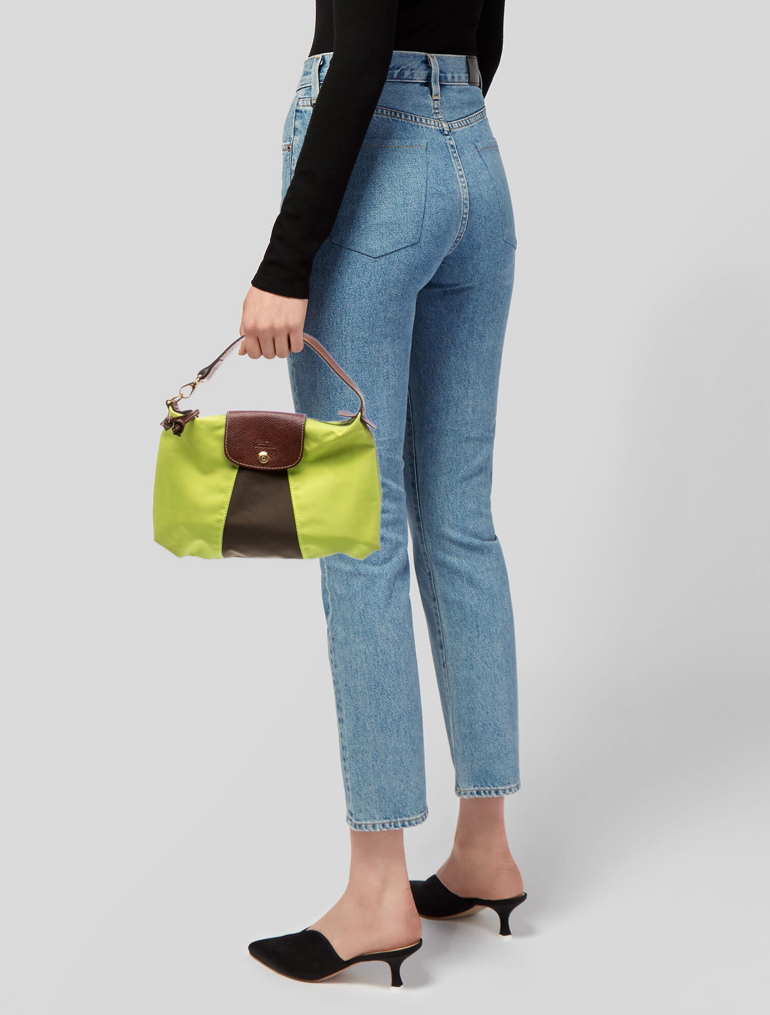 Longchamp Nylon Top Handle Bag
