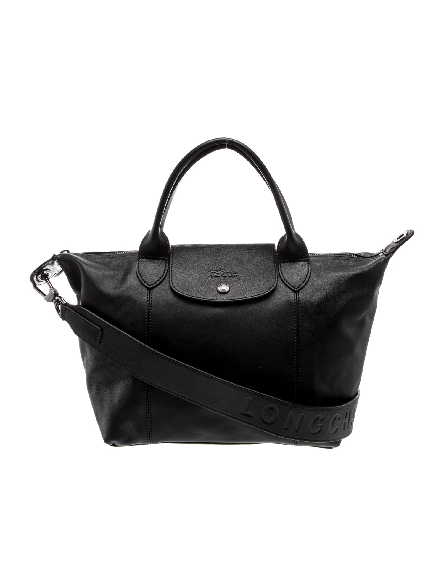 Longchamp Leather Top Handle Bag
