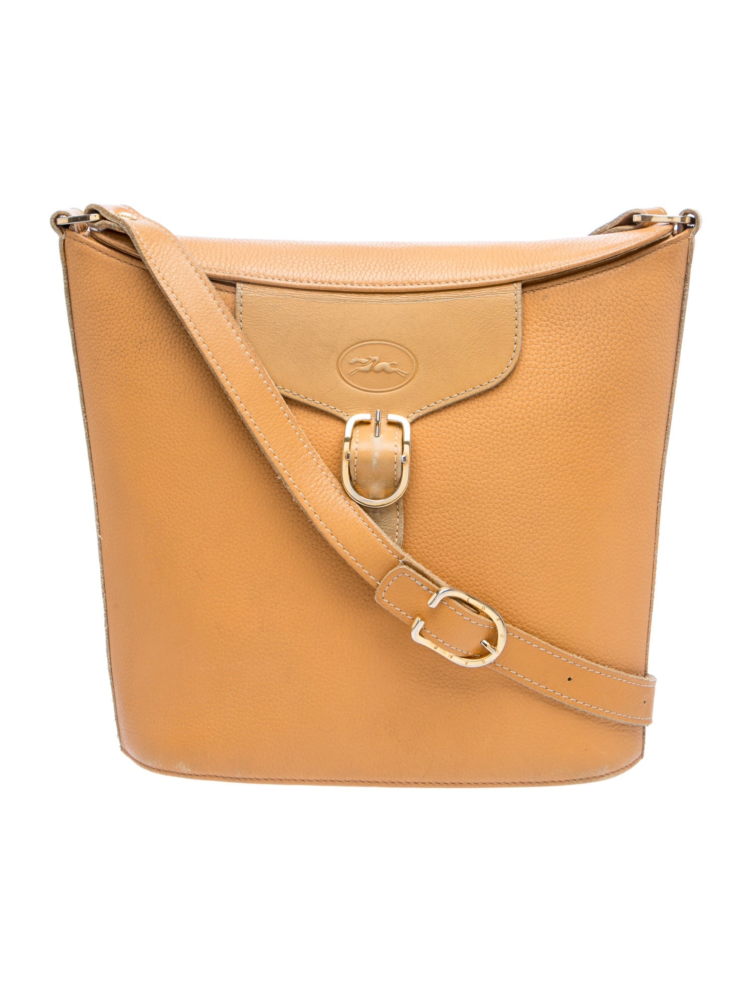 Longchamp Leather Bucket Bag Vintage