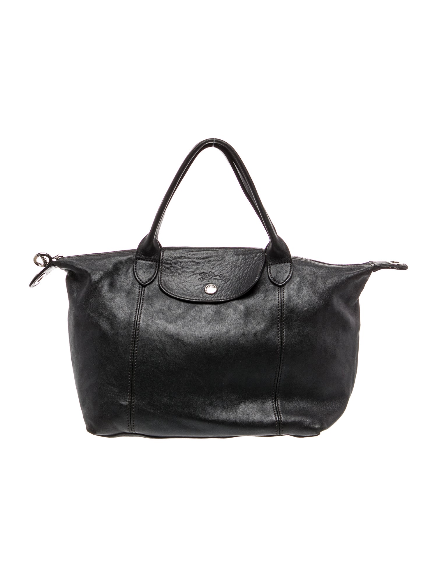 Longchamp Leather Top Handle Bag