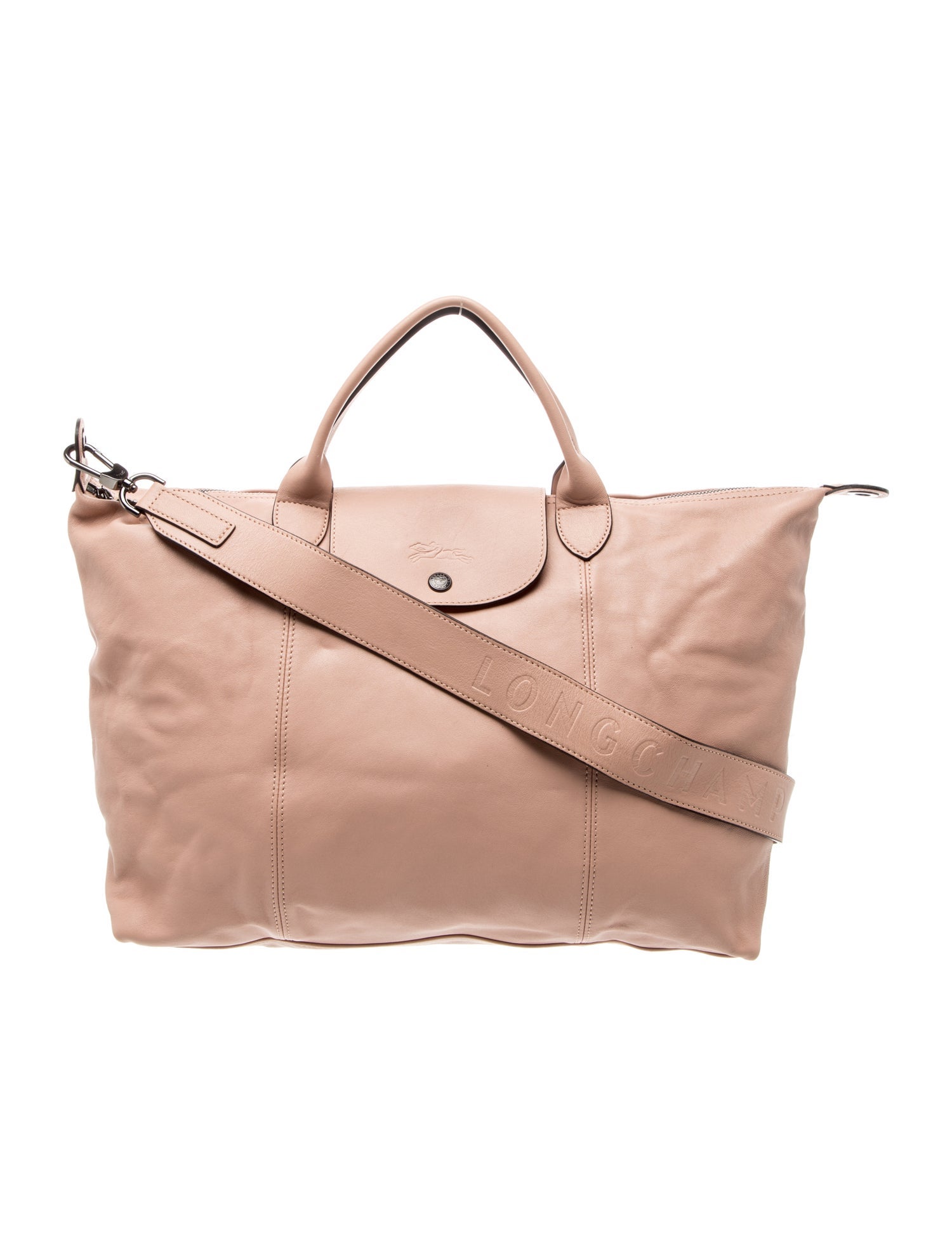 Longchamp Leather Top Handle Bag