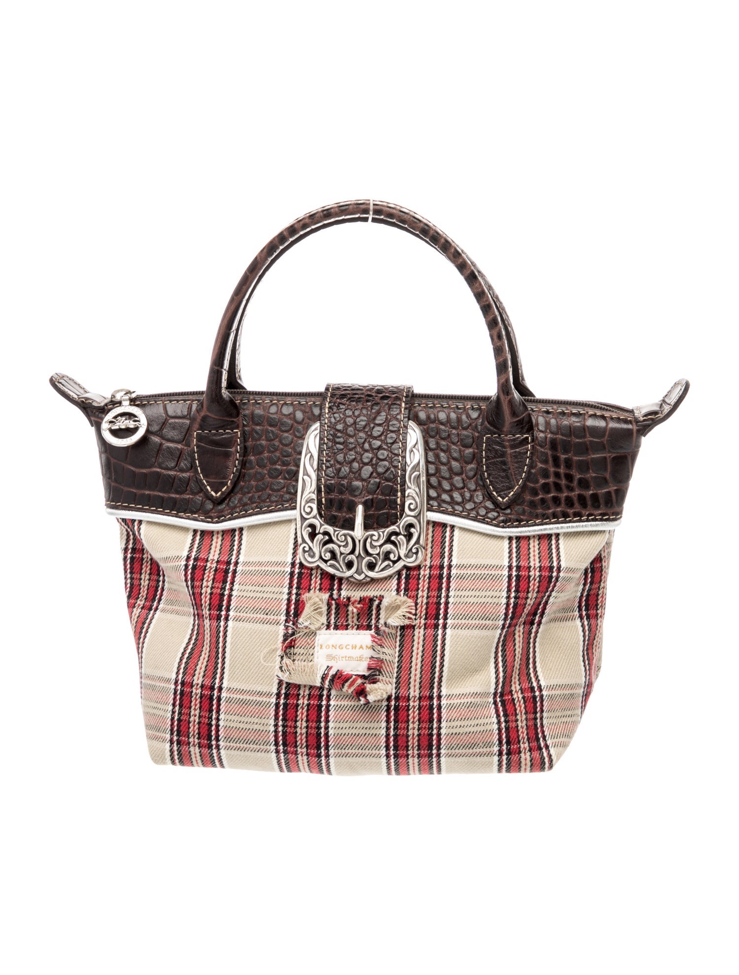 Longchamp Canvas Top Handle Bag