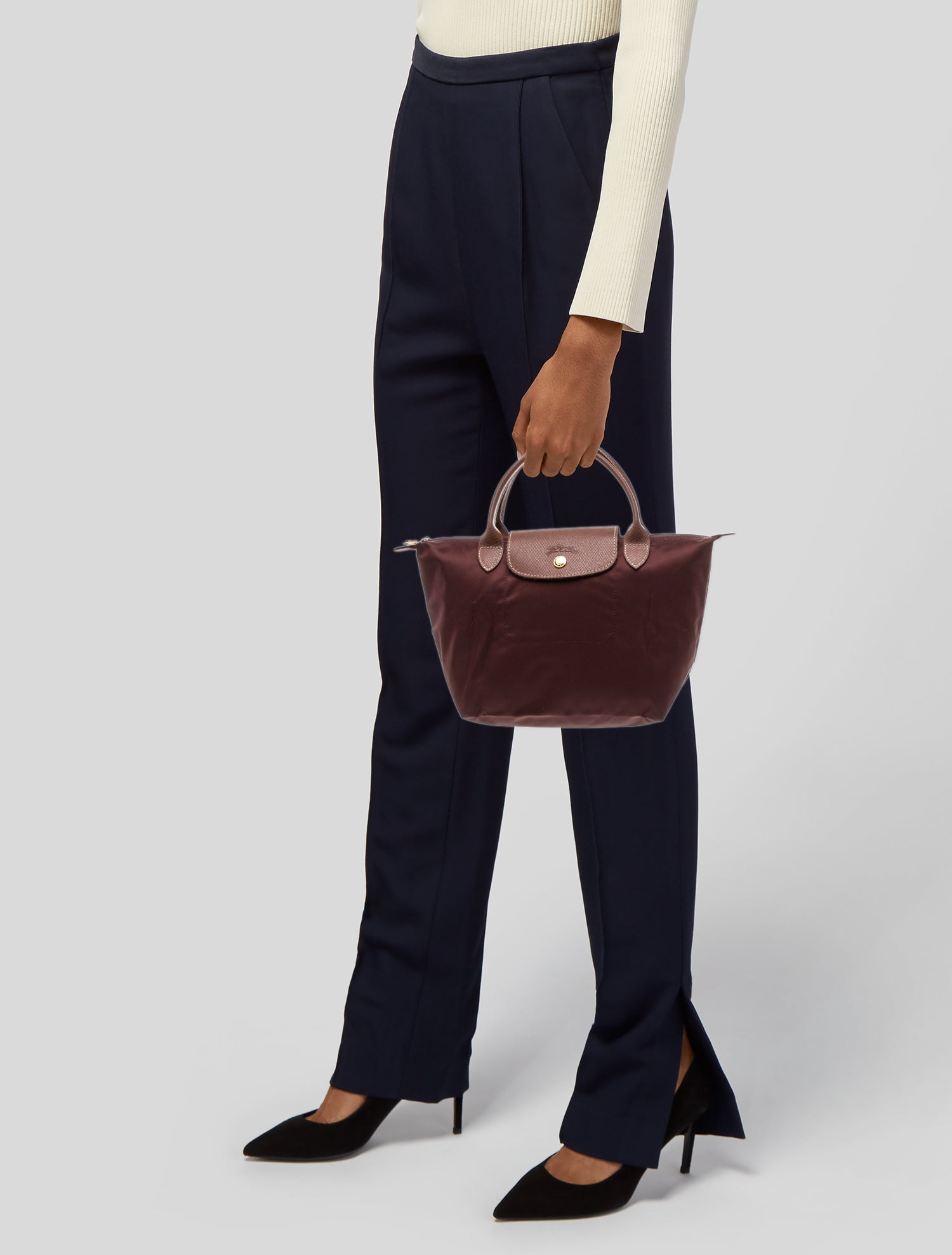 Longchamp Nylon Top Handle Bag
