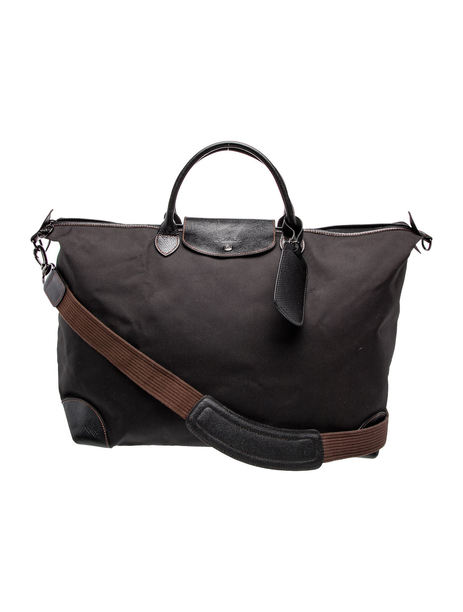 Longchamp Canvas Boxford w/ Strap Large