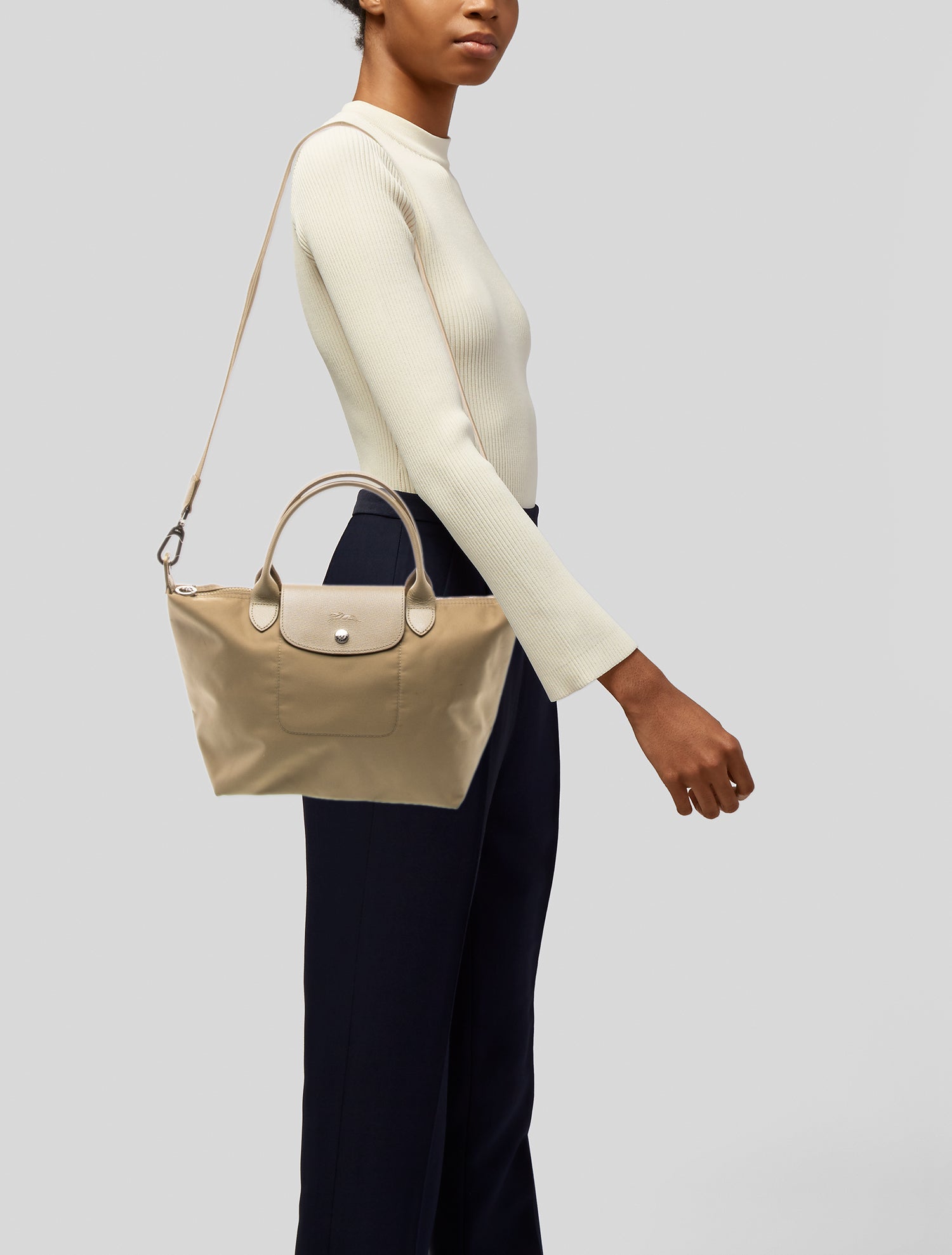 Longchamp Nylon Top Handle Bag