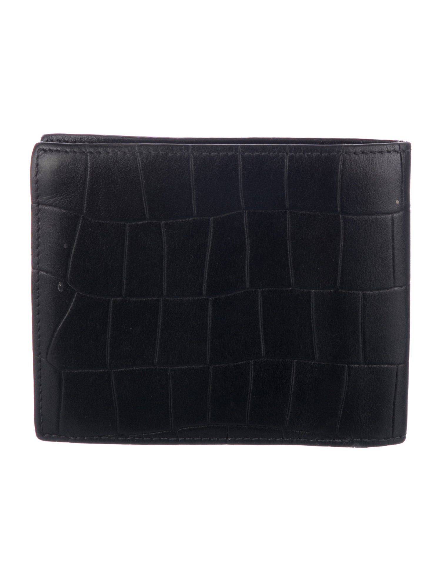 Longchamp Embossed Leather Bifold Wallet