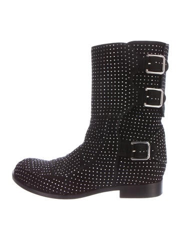 Laurence Dacade Embellished Suede Ankle Boots