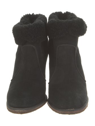 Laurence Dacade Suede Fur Trim Boots