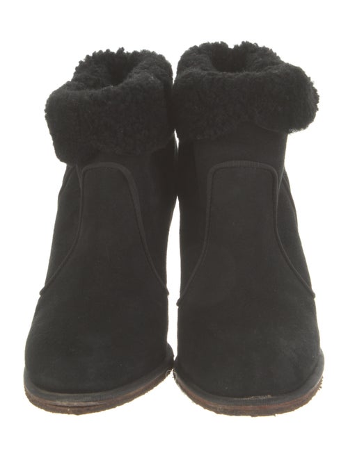 Laurence Dacade Suede Fur Trim Boots