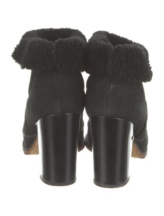 Laurence Dacade Suede Fur Trim Boots