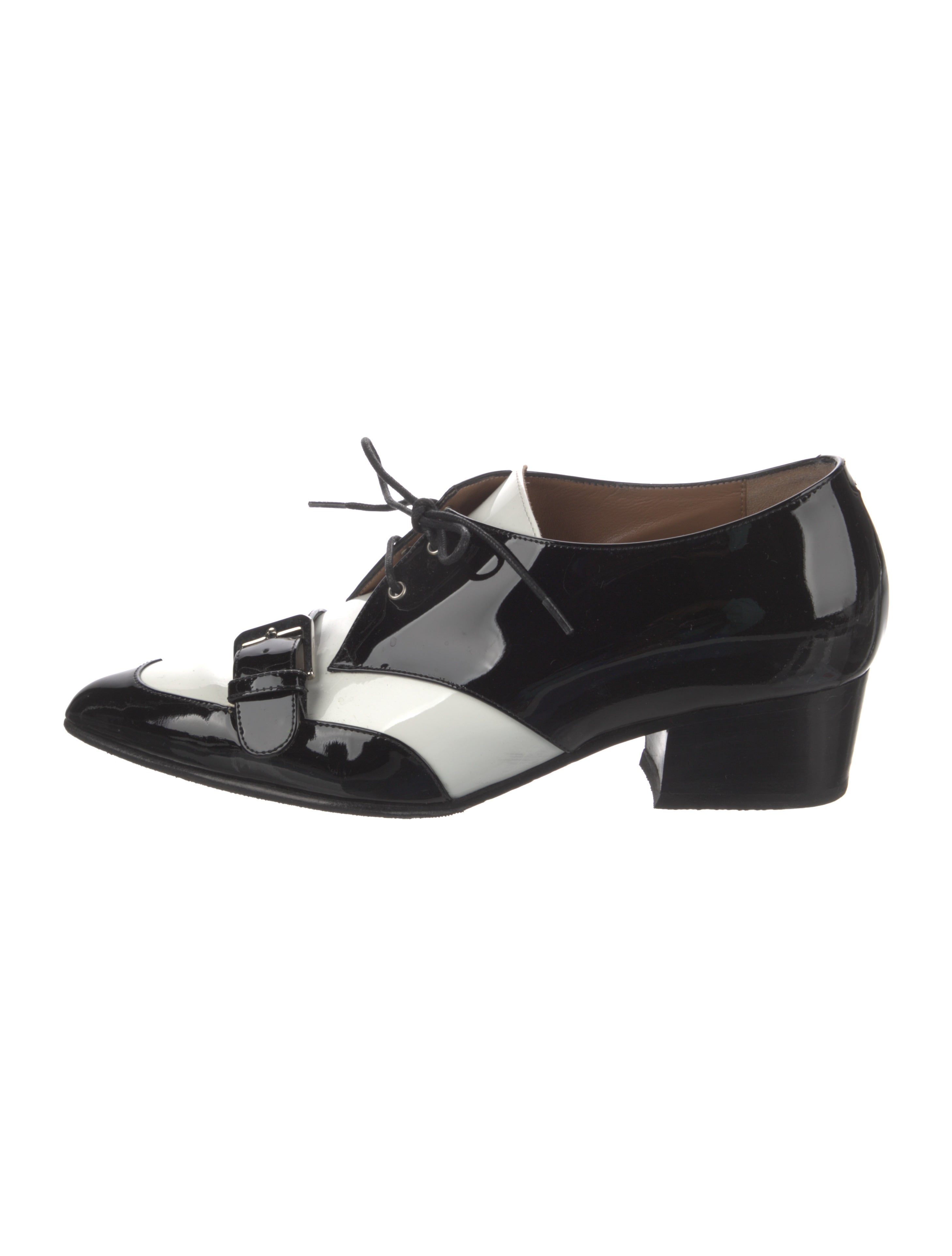 Laurence Dacade Patent Leather Oxfords Black Flats, Shoes WL926597
