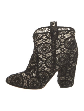 Laurence Dacade Lace Pattern Lace Trim Embellishment Boots