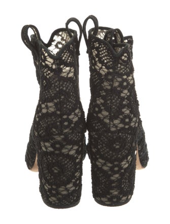 Laurence Dacade Lace Pattern Lace Trim Embellishment Boots