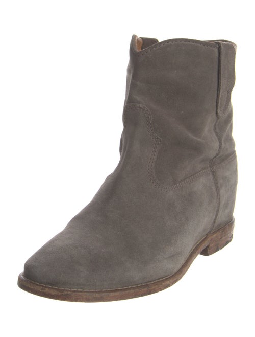 Laurence Dacade Suede Whipstitch Trim Boots