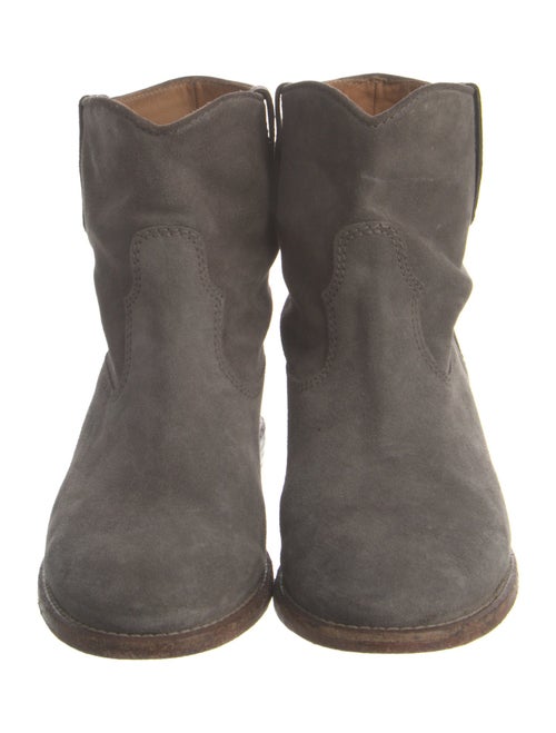 Laurence Dacade Suede Whipstitch Trim Boots