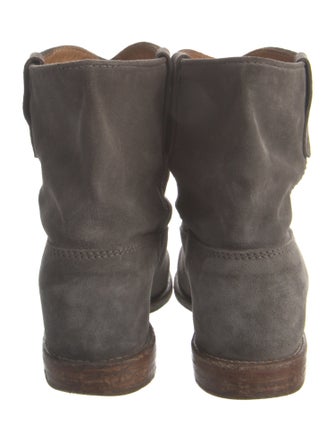 Laurence Dacade Suede Whipstitch Trim Boots