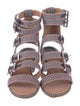 Laurence Dacade Canvas Striped Gladiator Sandals
