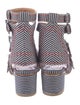 Laurence Dacade Canvas Striped Gladiator Sandals