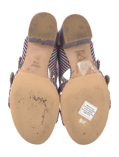 Laurence Dacade Canvas Striped Gladiator Sandals