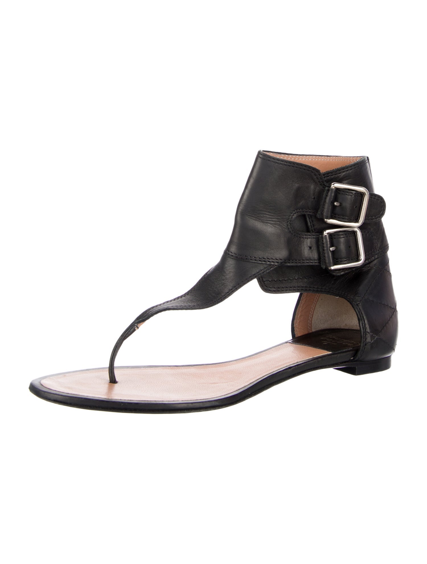 Laurence Dacade Leather T-Strap Sandals