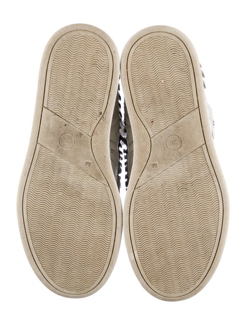 Laurence Dacade Leather Ruffle Embellishment Sneakers