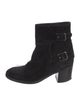 Laurence Dacade Suede Moto Boots