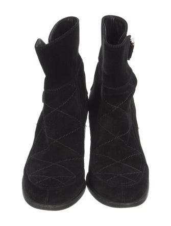 Laurence Dacade Suede Moto Boots