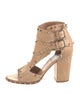Laurence Dacade Leather Studded Accents Sandals