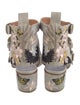 Laurence Dacade Canvas Floral Print Gladiator Sandals