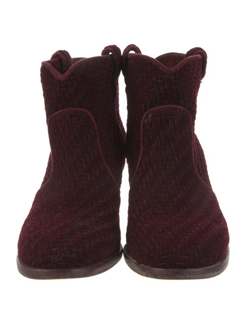 Laurence Dacade Suede Braided Accents Western Boots