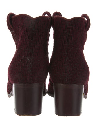 Laurence Dacade Suede Braided Accents Western Boots