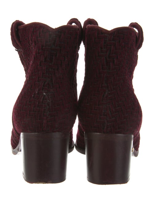 Laurence Dacade Suede Braided Accents Western Boots