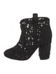 Laurence Dacade Mesh Embroidered Accent Combat Boots