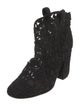 Laurence Dacade Mesh Embroidered Accent Combat Boots