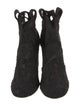 Laurence Dacade Mesh Embroidered Accent Combat Boots