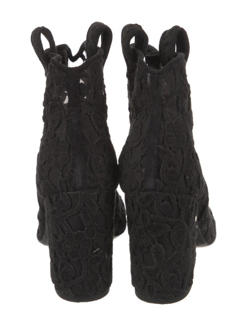 Laurence Dacade Mesh Embroidered Accent Combat Boots