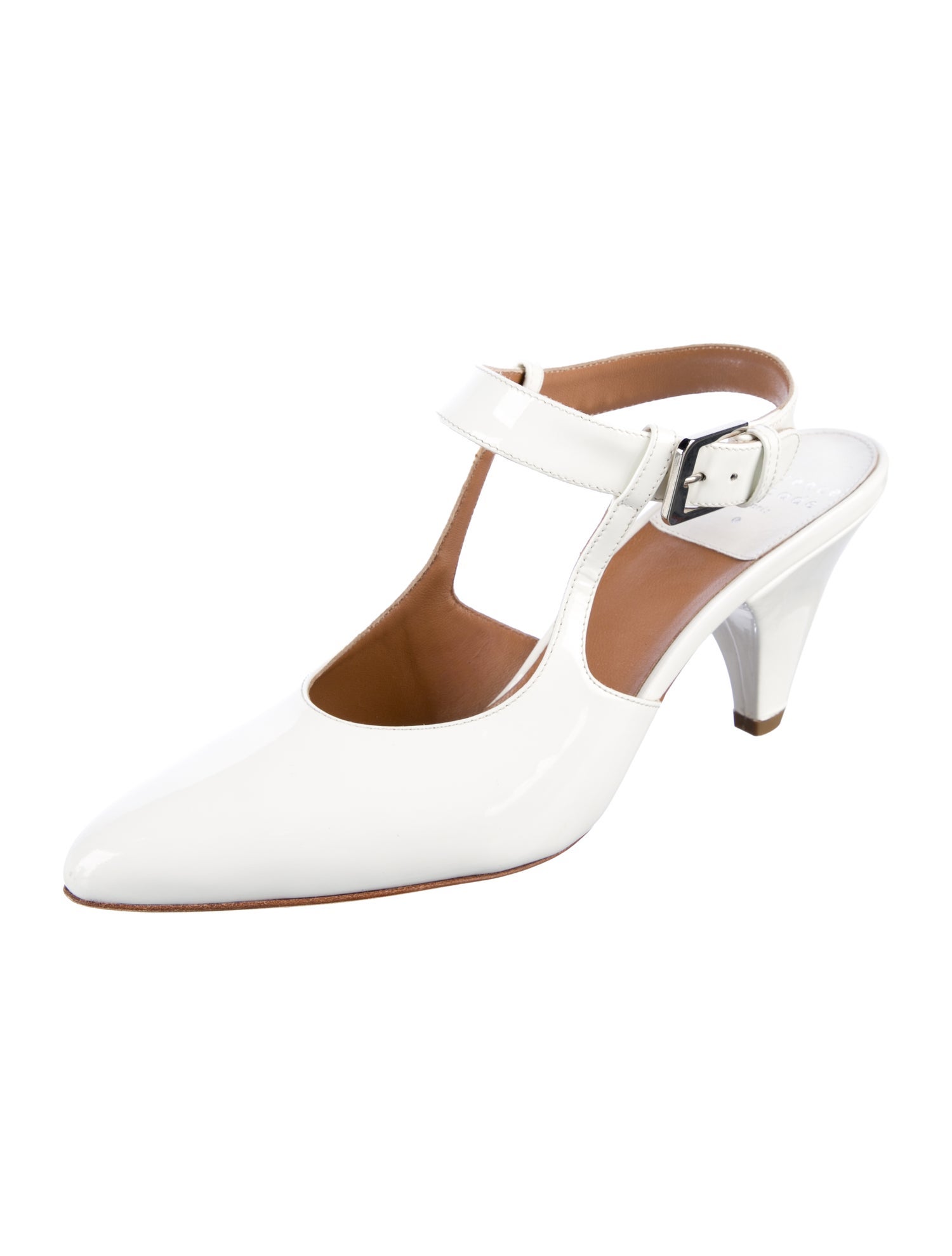 Laurence Dacade Patent Leather Slingback Pumps