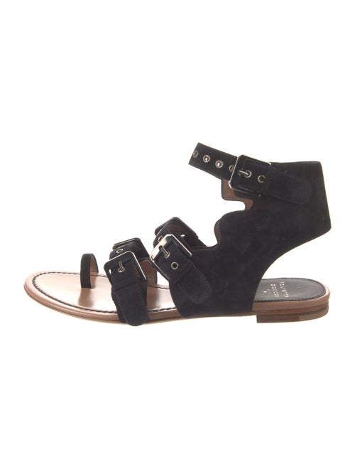 Laurence Dacade Suede Eyelet Trim Gladiator Sandals