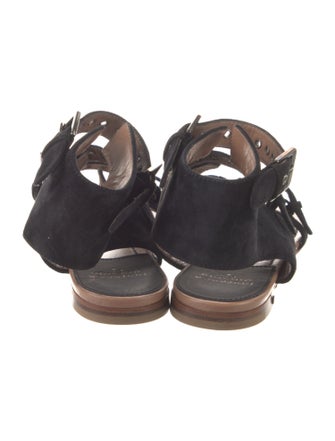 Laurence Dacade Suede Eyelet Trim Gladiator Sandals