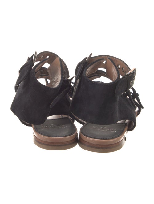 Laurence Dacade Suede Eyelet Trim Gladiator Sandals