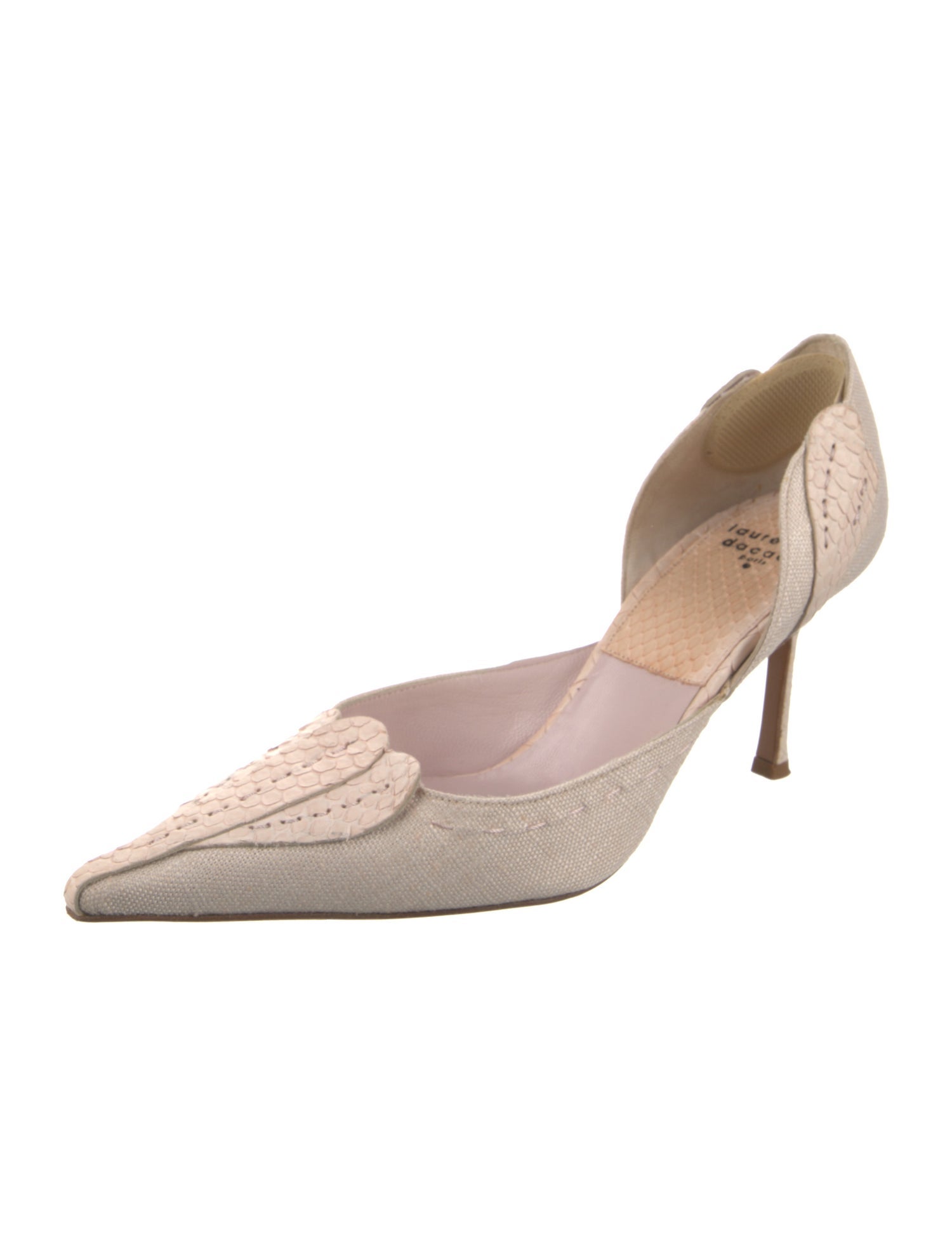Laurence Dacade Canvas D'Orsay Pumps