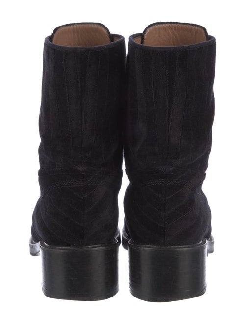 Laurence Dacade Velvet Combat Boots