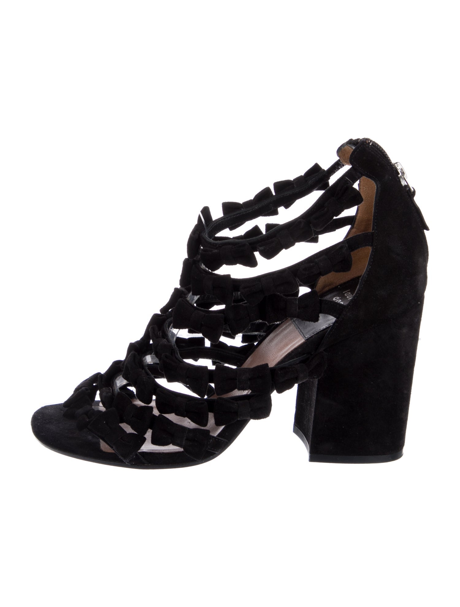 Laurence Dacade Suede Bow Accents Pumps