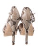 Laurence Dacade Snakeskin Animal Print D'Orsay Pumps