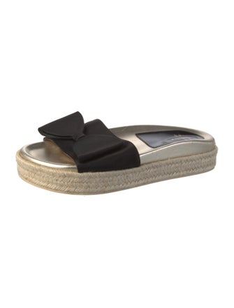 Laurence Dacade Satin Bow Accents Espadrilles