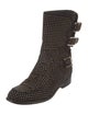 Laurence Dacade Suede Printed Moto Boots