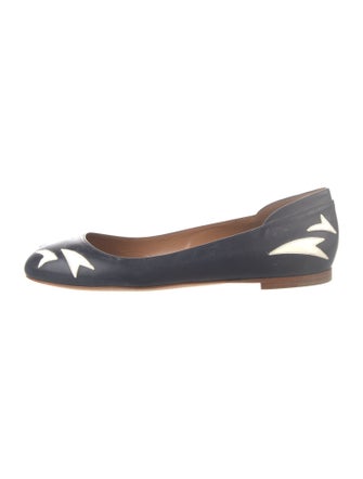 Laurence Dacade Leather Printed Flats