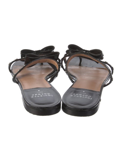 Laurence Dacade Leather Polka Dot Print Slides